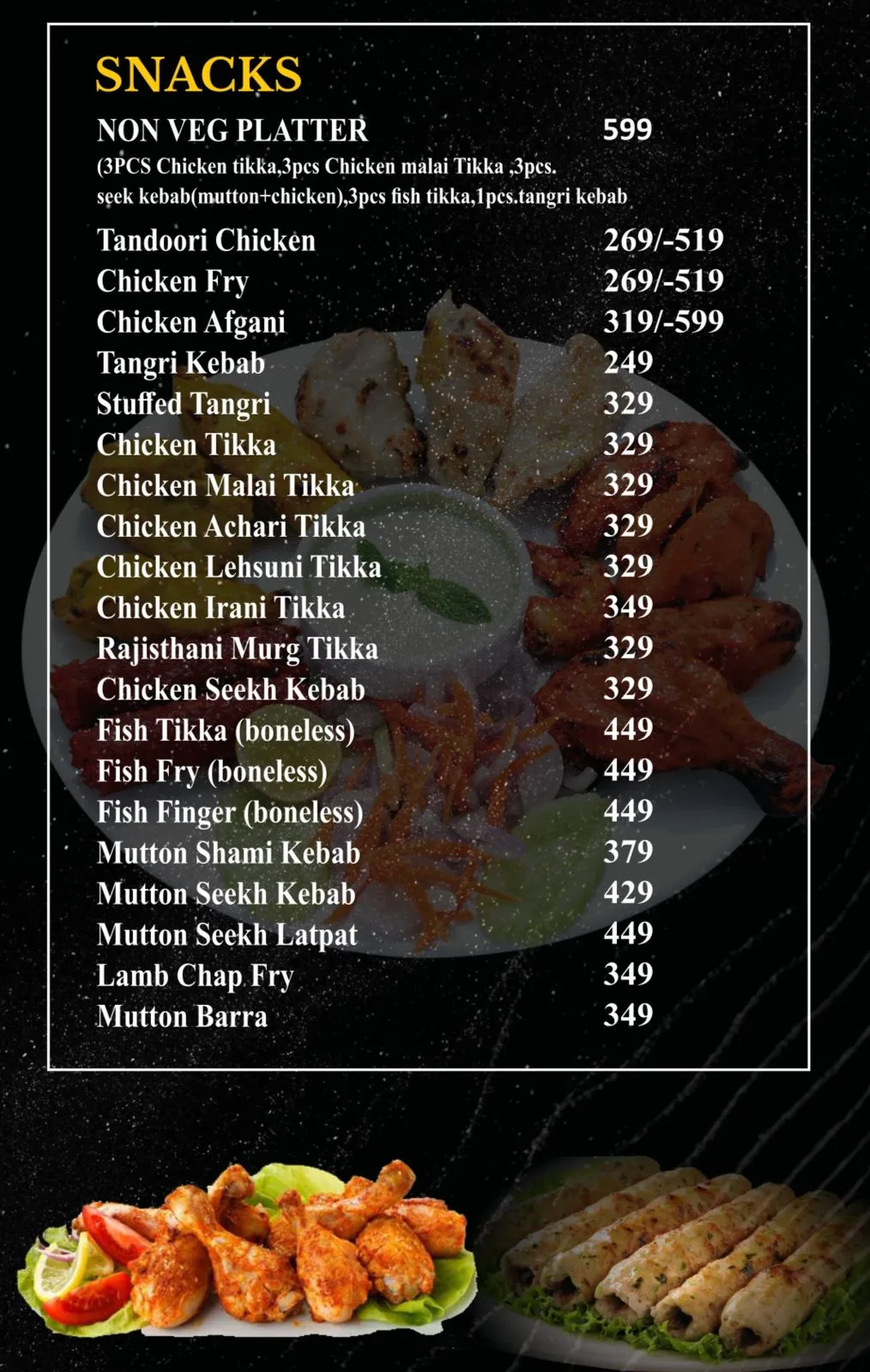Hakeem restaurant snacks best snacks in bhopal https://hakeemrestaurant.in/menu/
