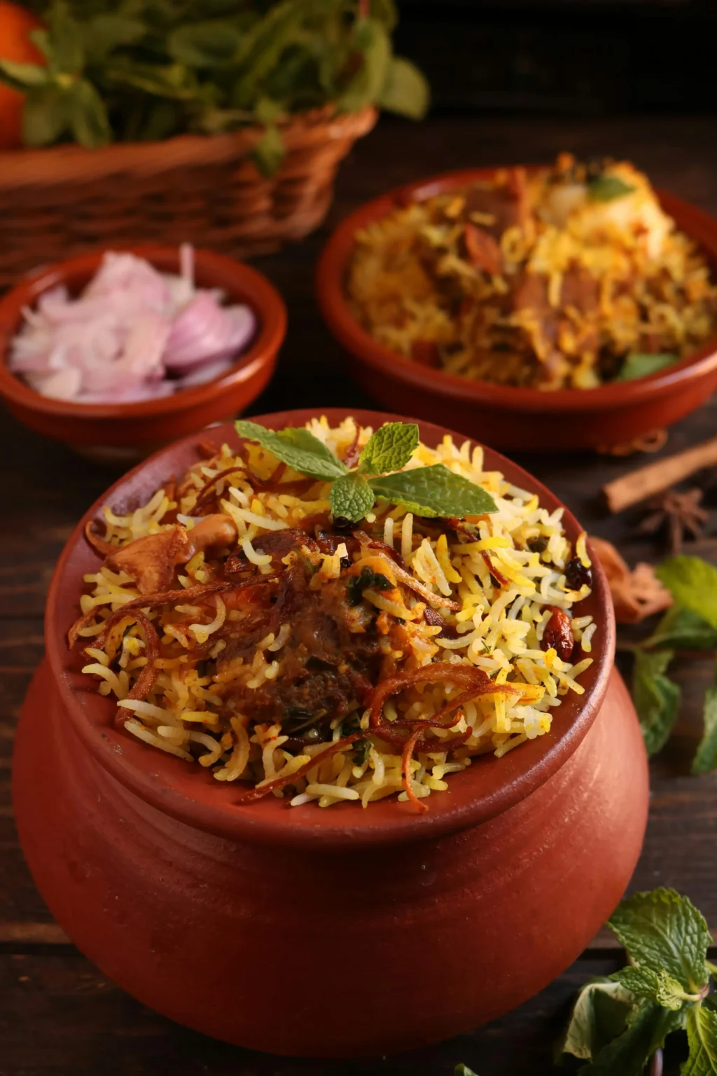 A flavorful biryani, a classic Indian rice dish, served at Hakeem Restaurant in Bhopal https://hakeemrestaurant.in/ Best Non-veg Restaurant